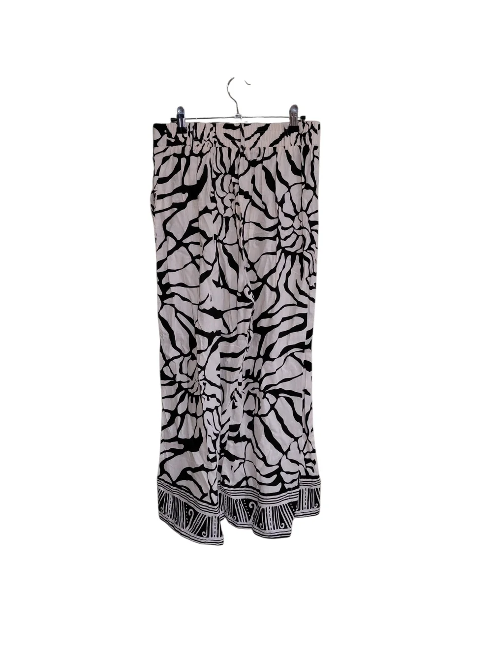 Rachel Zoe Black and White Wide-Leg Jumpsuit Pants
